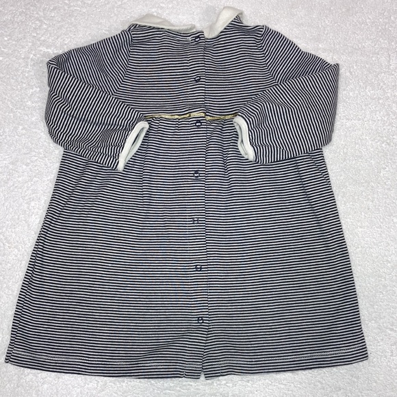 Baby Girls Milleraies Striped Dress with Peter Pan Collar 18m - Picture 5 of 8